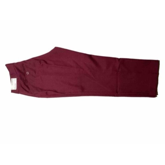 Liz Claiborne Slim Leg Ankle Pants Burgundy Women’s Size 12 NWT Trouser - Picture 3 of 8